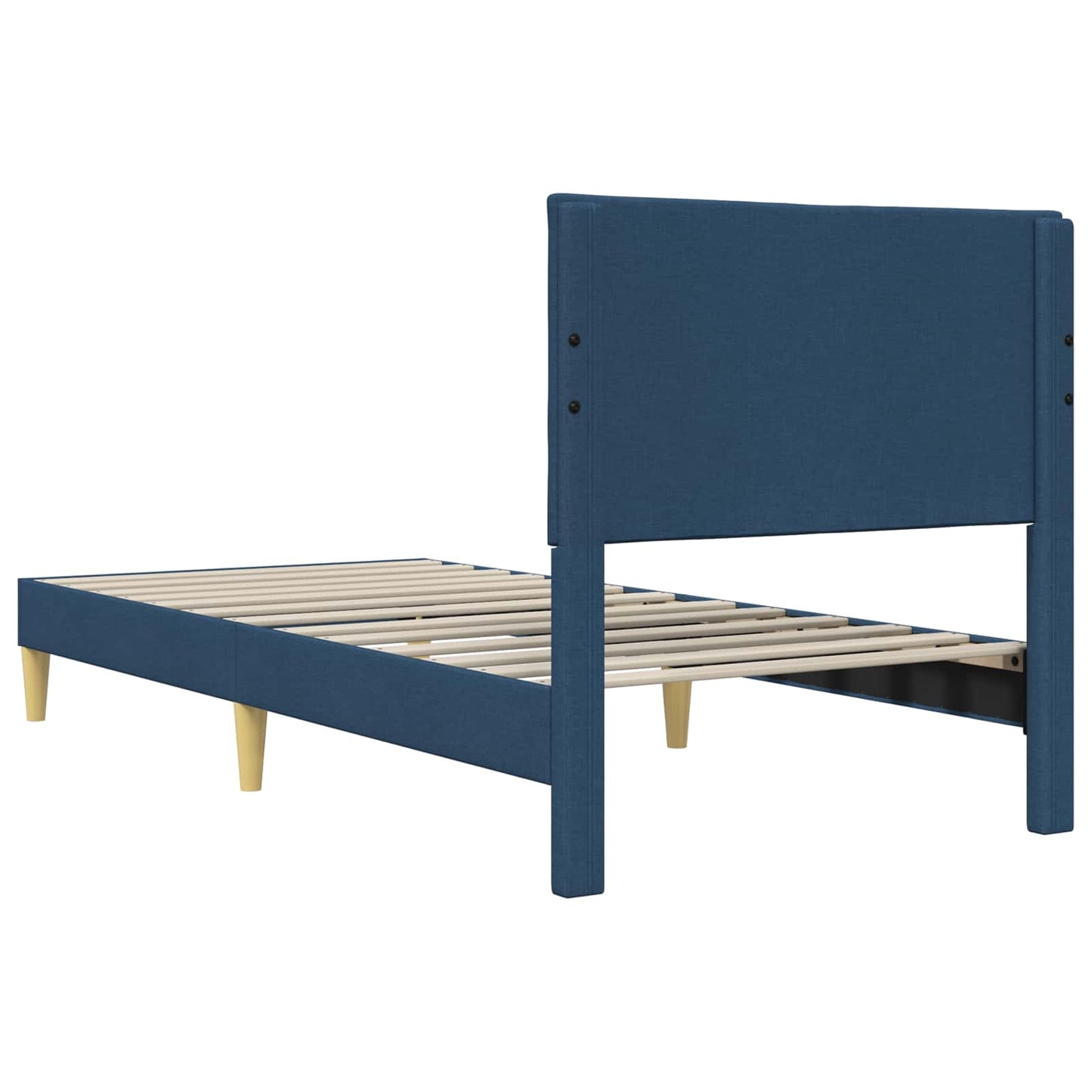 Struttura del letto con testiera Blu 80 x 200 cm Tessuto | homemem39