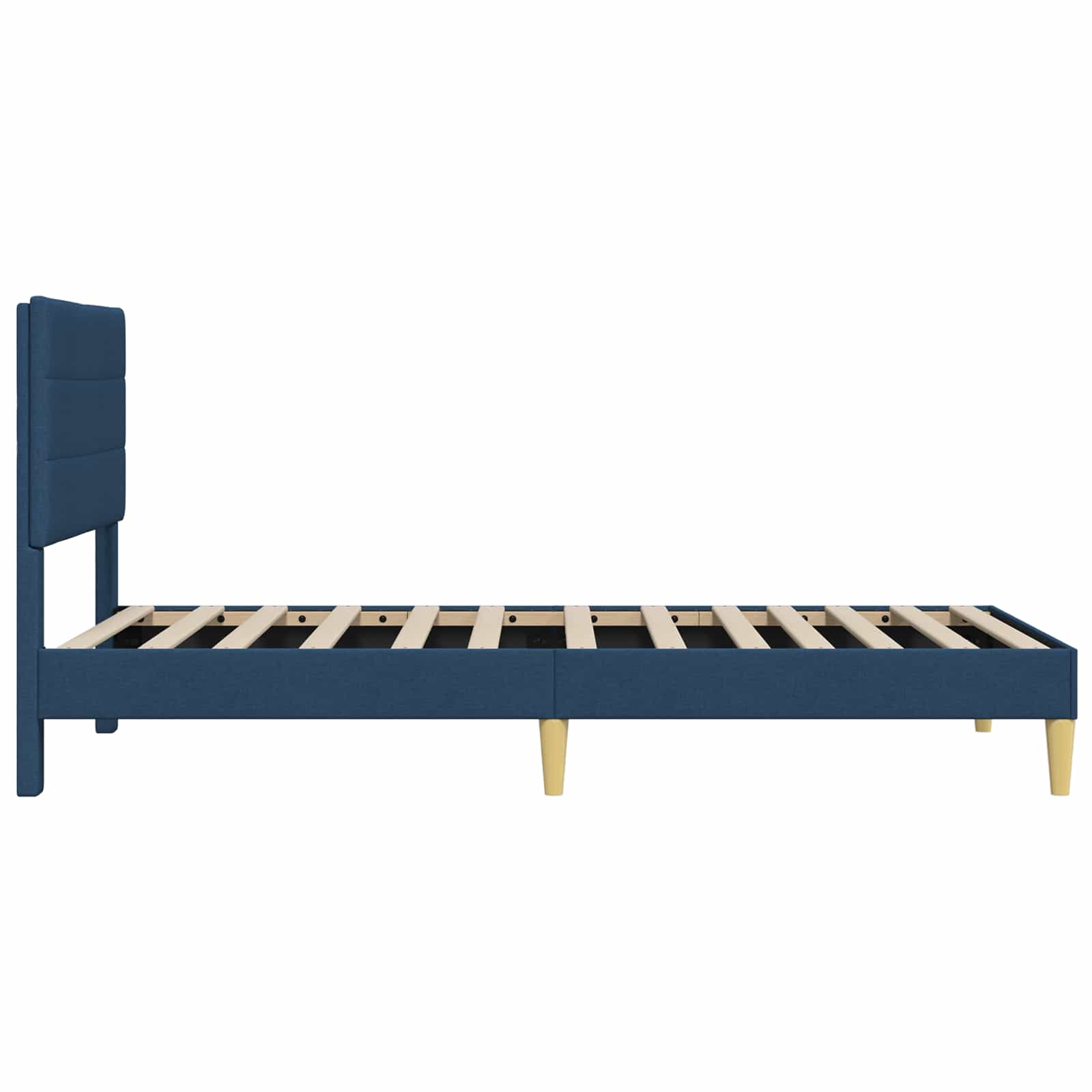 Struttura del letto con testiera Blu 80 x 200 cm Tessuto | homemem39