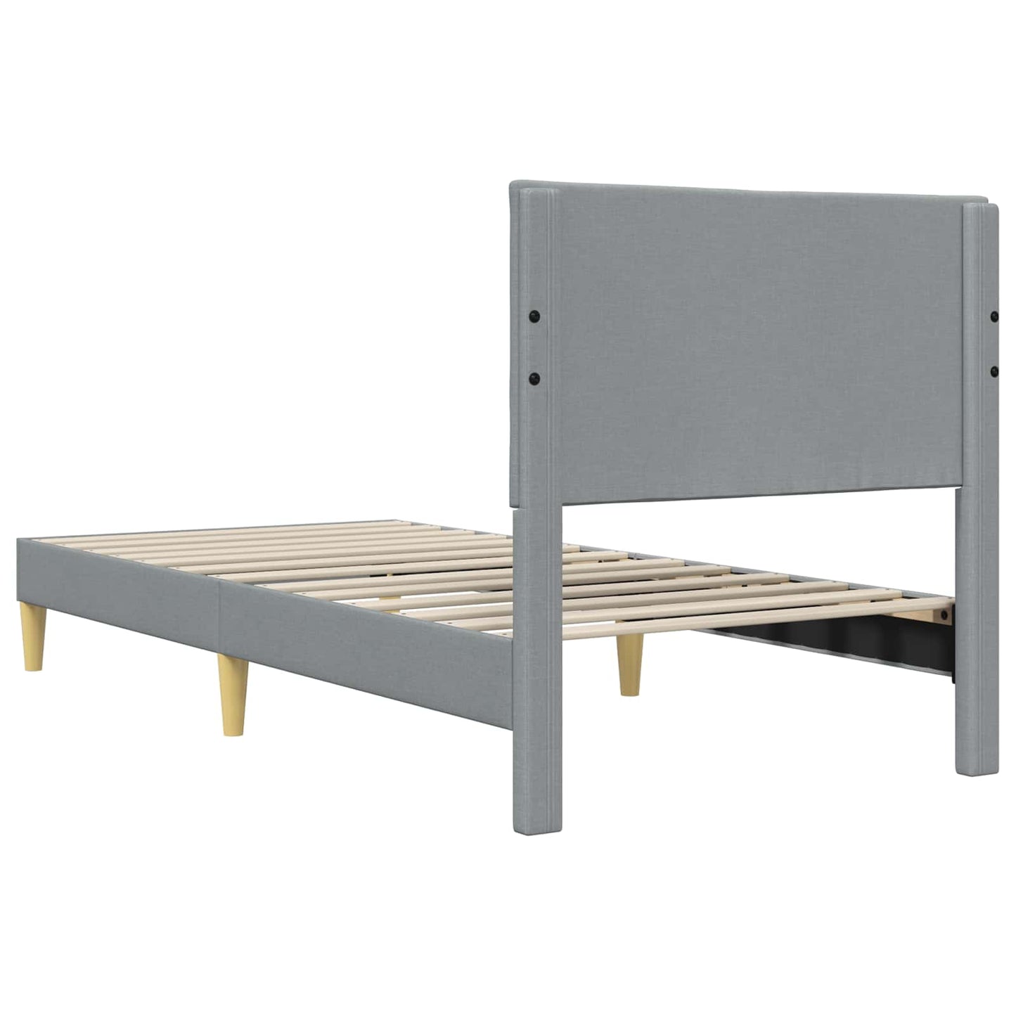 Struttura del letto Grigio Chiaro 90 x 200 cm Tessuto | homemem39