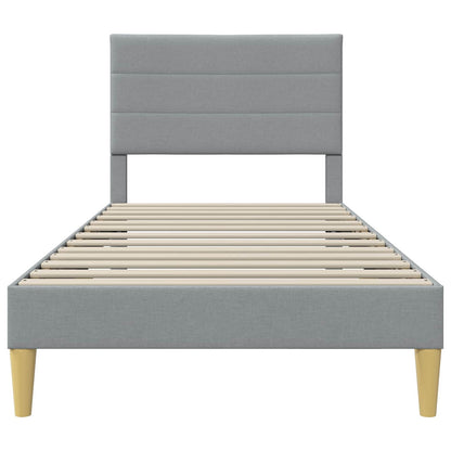 Struttura del letto Grigio Chiaro 100 x 200 cm Tessuto | homemem39