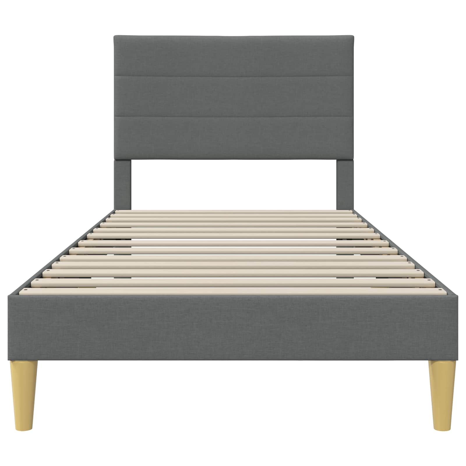 Struttura del letto Grigio Scuro 100 x 200 cm Tessuto | homemem39