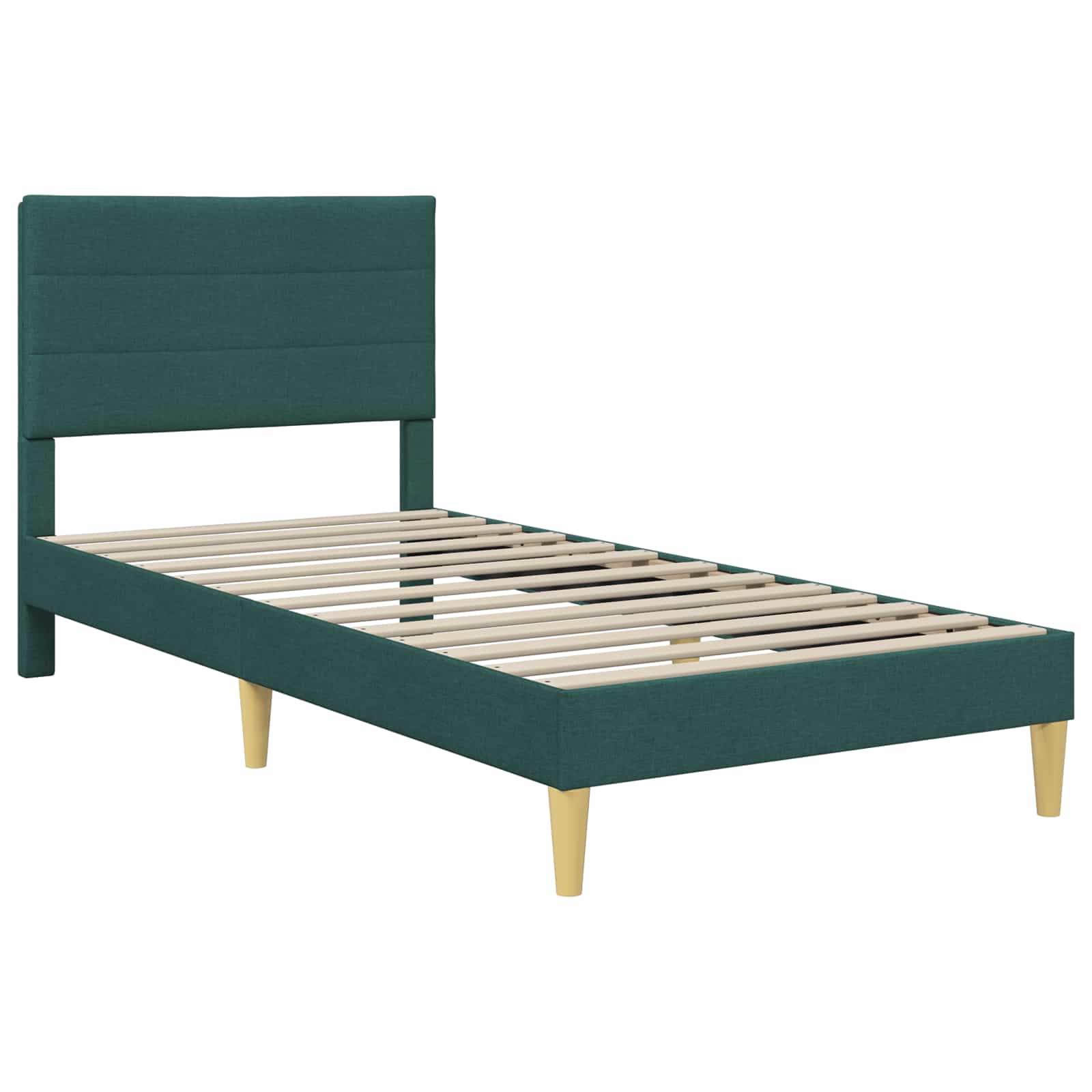 Struttura del letto Verde Scuro 100 x 200 cm Tessuto | homemem39