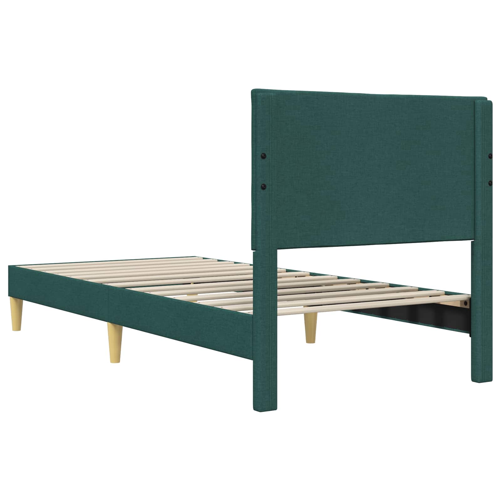 Struttura del letto Verde Scuro 100 x 200 cm Tessuto | homemem39