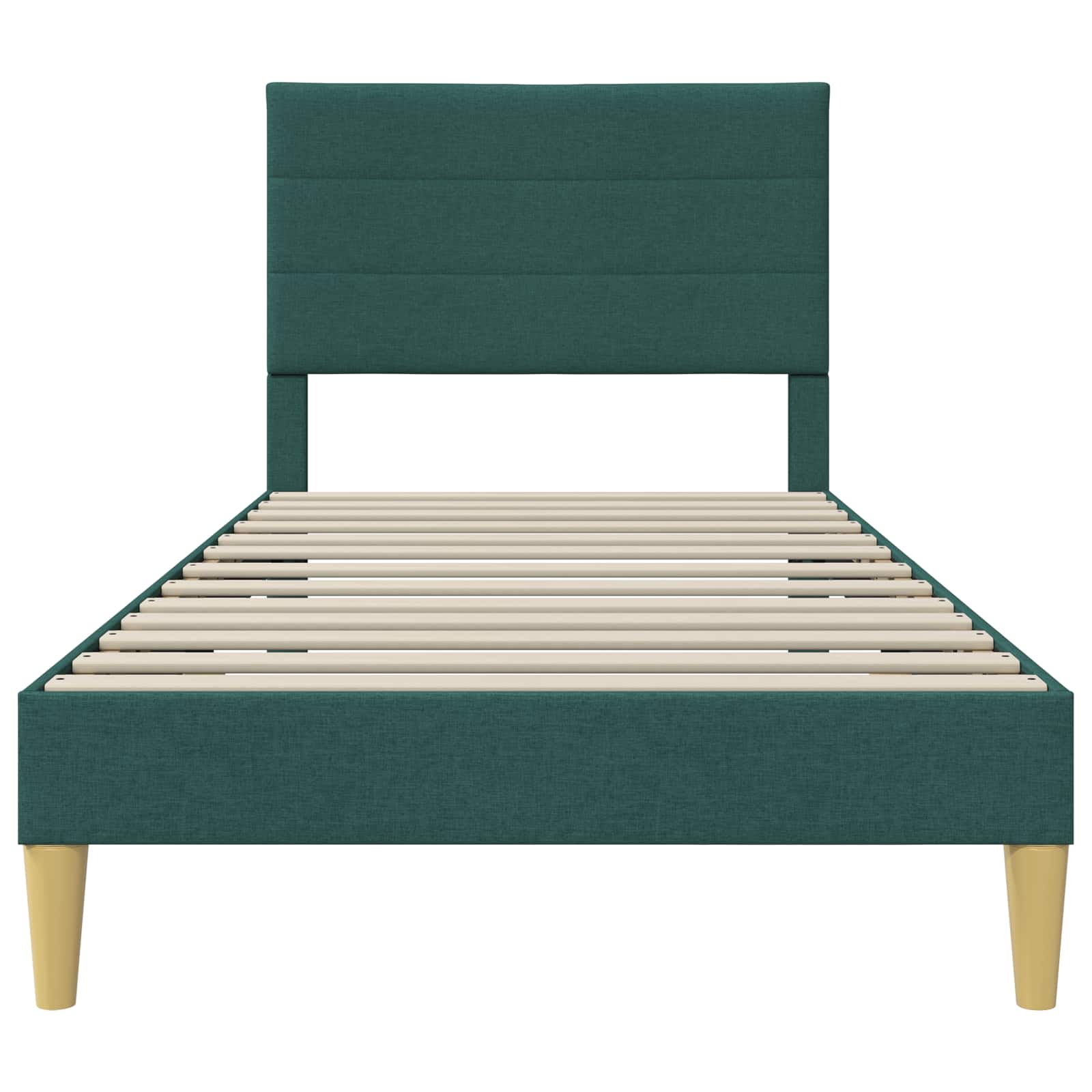 Struttura del letto Verde Scuro 100 x 200 cm Tessuto | homemem39