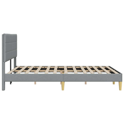Struttura del letto Grigio Chiaro 120 x 190 cm Tessuto | homemem39