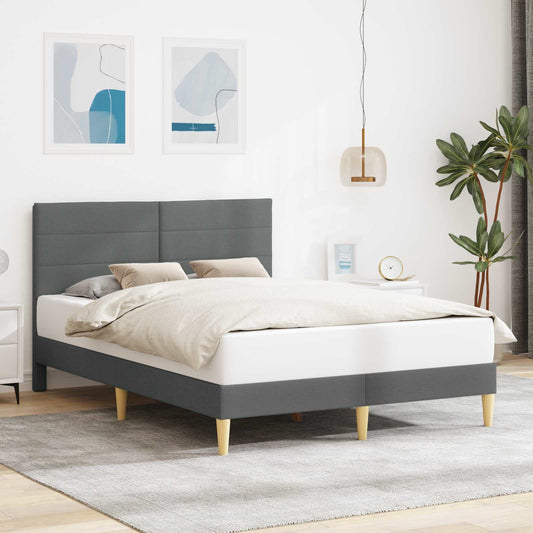 Struttura del letto Grigio Scuro 120 x 190 cm Tessuto | homemem39
