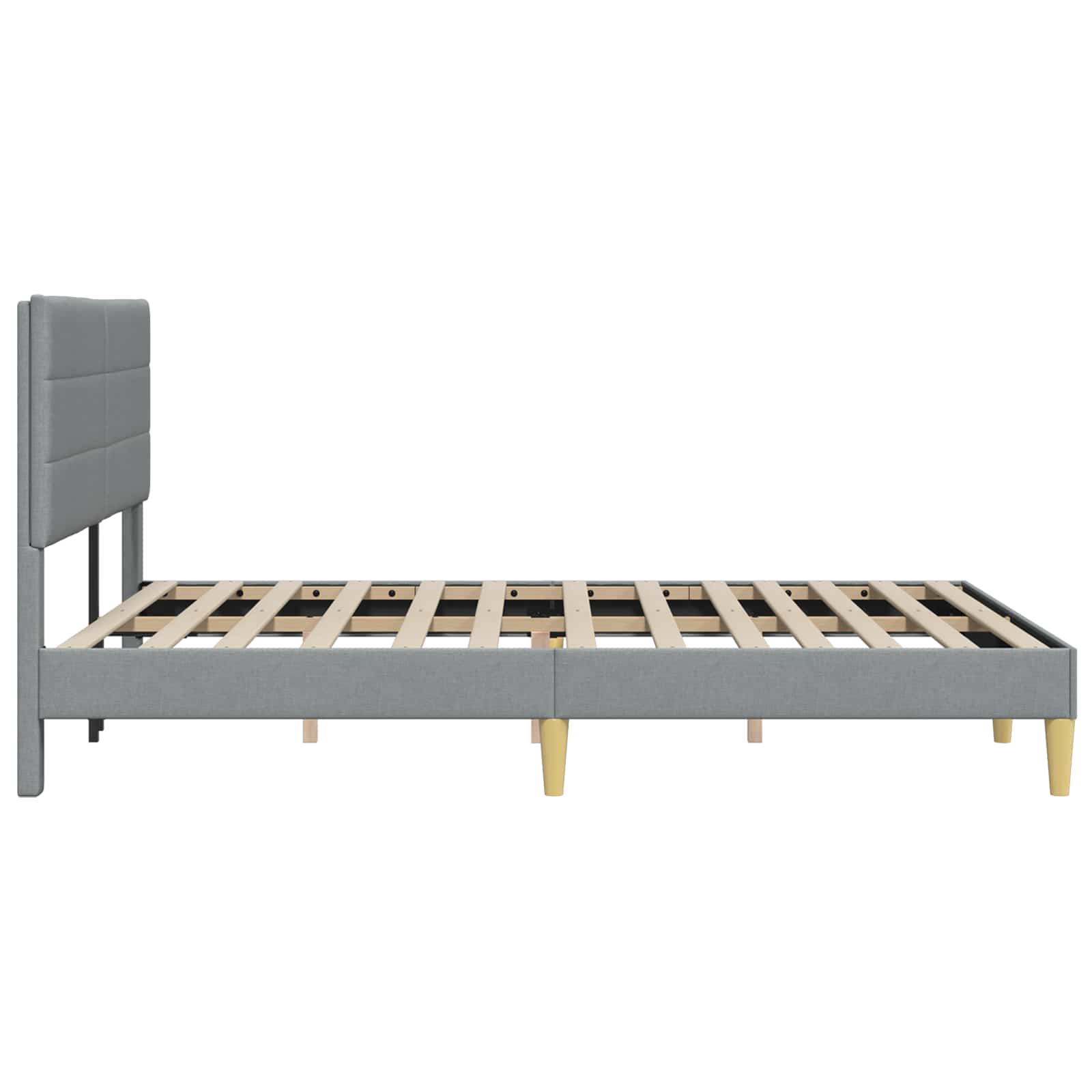 Struttura del letto Grigio Chiaro 120 x 200 cm Tessuto | homemem39