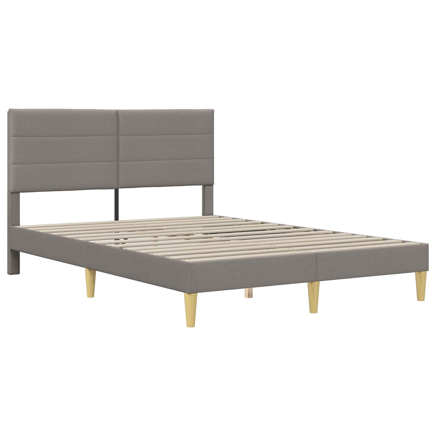 Struttura del letto con testiera Tortora 120 x 200 cm Tessuto | homemem39