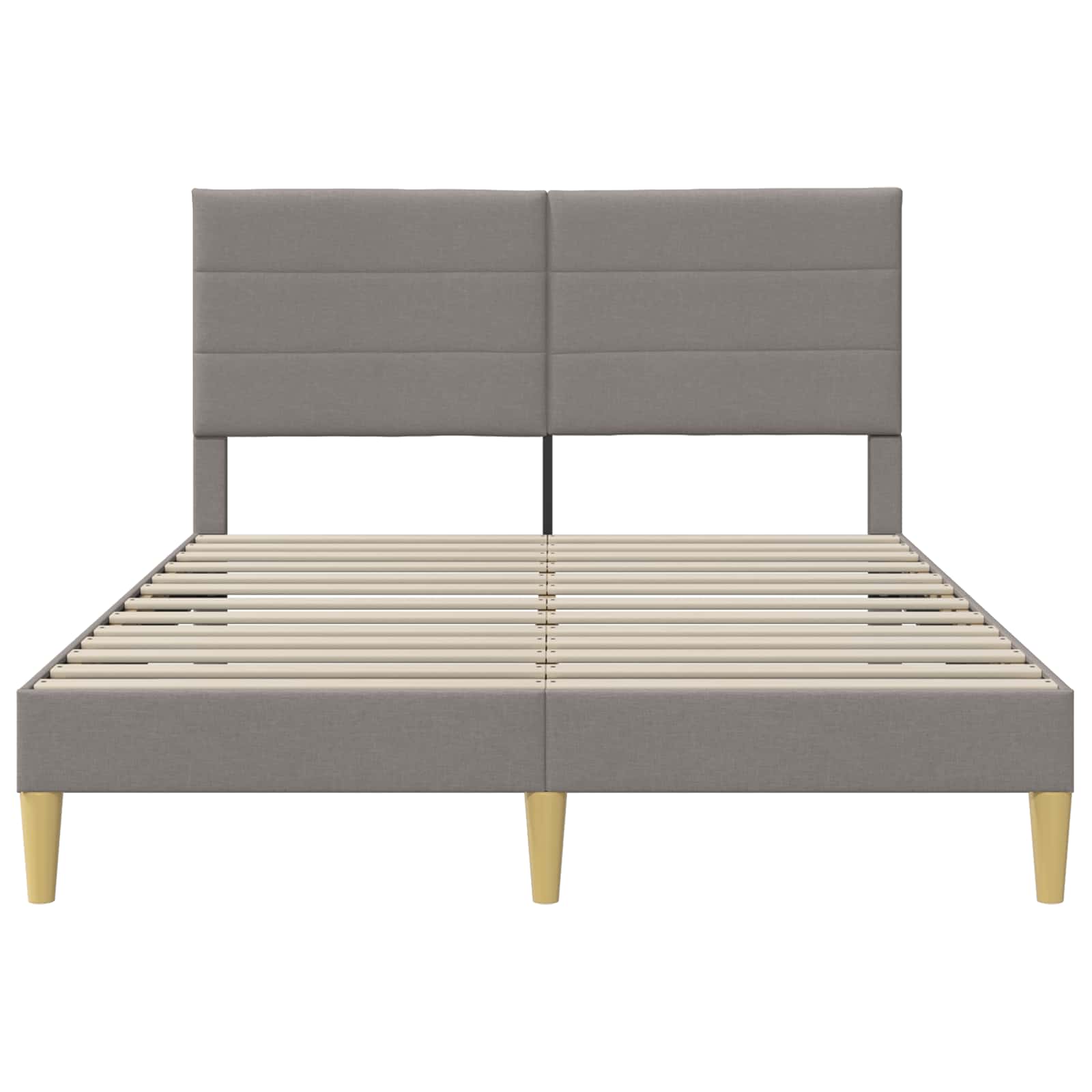 Struttura del letto con testiera Tortora 120 x 200 cm Tessuto | homemem39