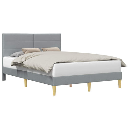Struttura del letto Grigio Chiaro 140 x 190 cm Tessuto | homemem39