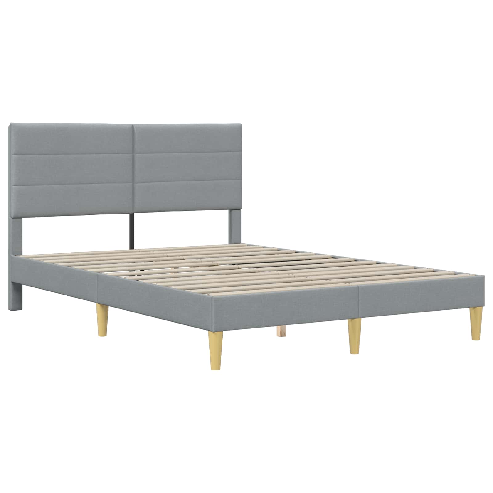 Struttura del letto Grigio Chiaro 140 x 190 cm Tessuto | homemem39