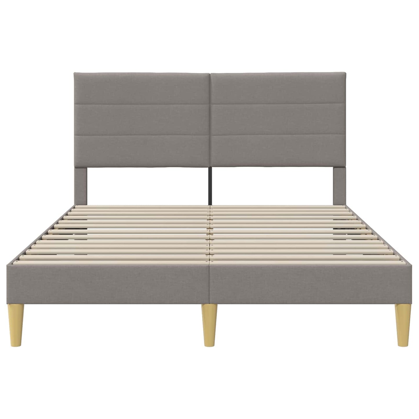 Struttura del letto con testiera Tortora 140 x 190 cm Tessuto | homemem39