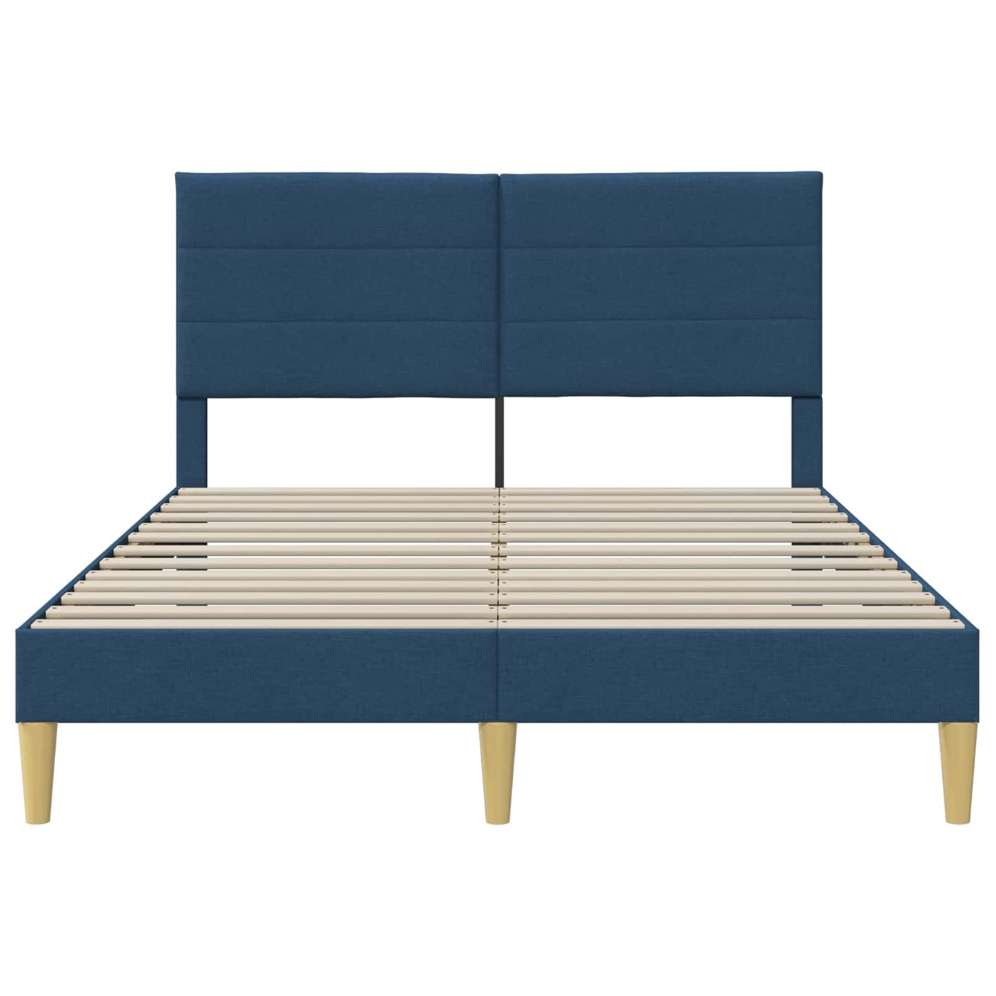 Struttura del letto con testiera Blu 140 x 190 cm Tessuto | homemem39