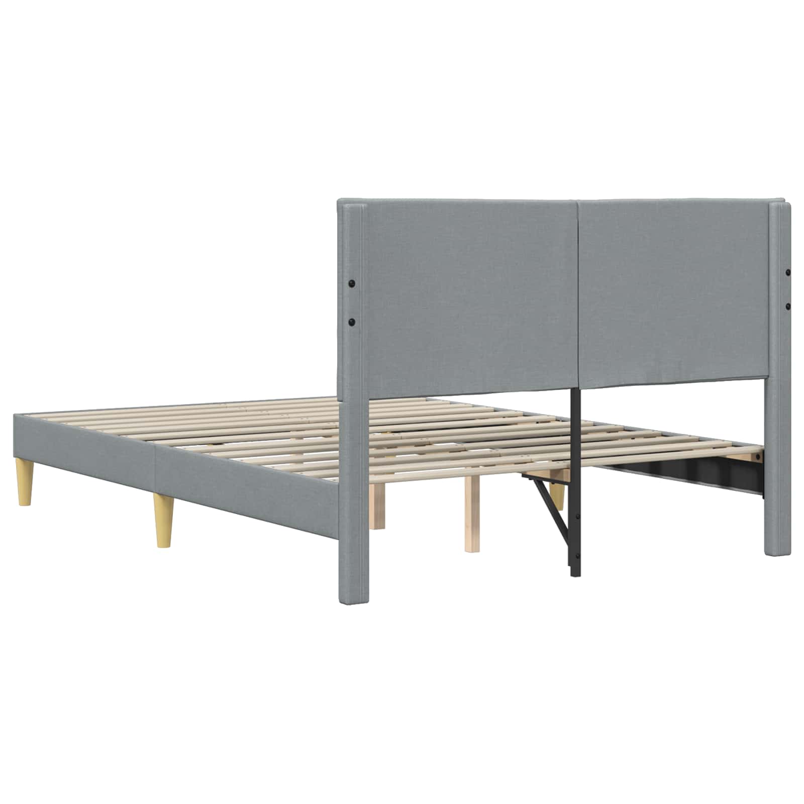 Struttura del letto Grigio Chiaro 160 x 200 cm Tessuto | homemem39