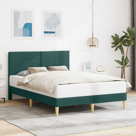 Struttura del letto Verde Scuro 160 x 200 cm Tessuto | homemem39