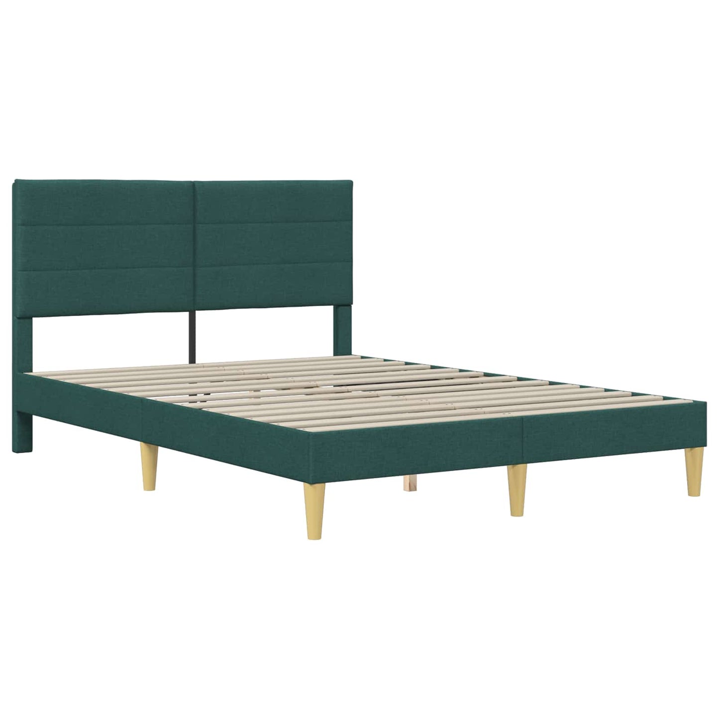 Struttura del letto Verde Scuro 160 x 200 cm Tessuto | homemem39