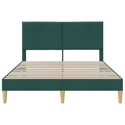 Struttura del letto Verde Scuro 160 x 200 cm Tessuto | homemem39