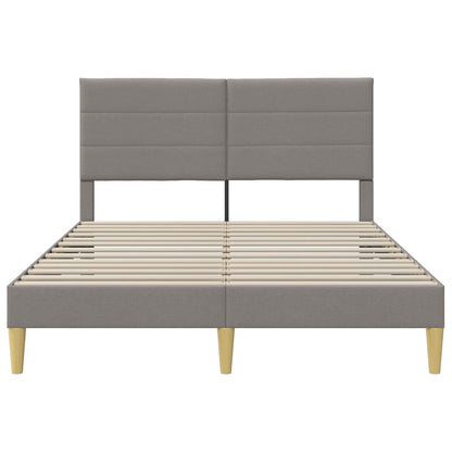 Struttura del letto con testiera Tortora 160 x 200 cm Tessuto | homemem39