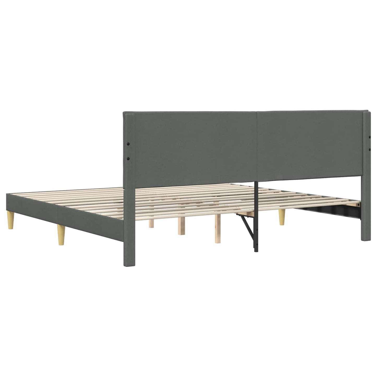 Struttura del letto Grigio Scuro 180 x 200 cm Tessuto | homemem39