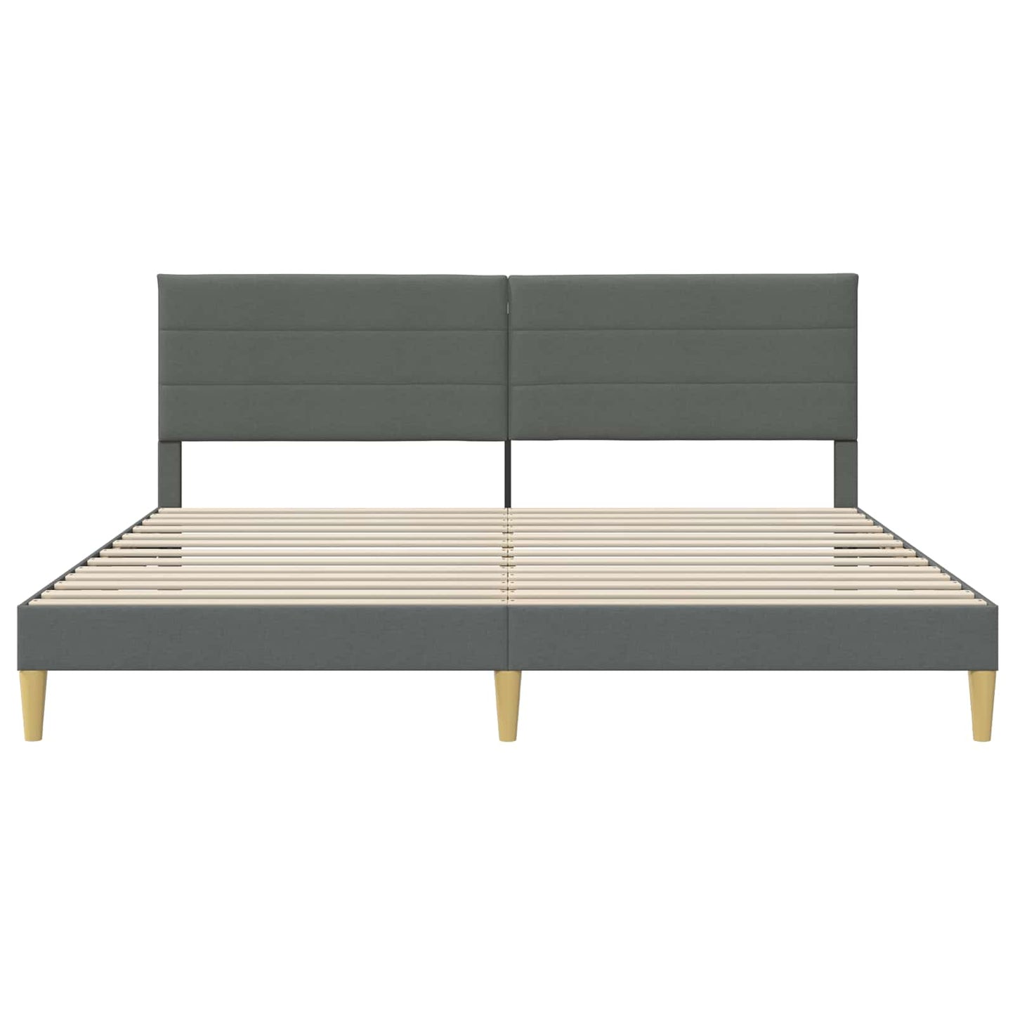 Struttura del letto Grigio Scuro 180 x 200 cm Tessuto | homemem39