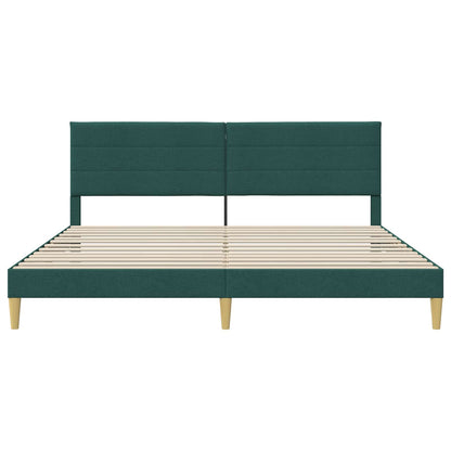 Struttura del letto Verde Scuro 180 x 200 cm Tessuto | homemem39