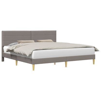 Struttura del letto con testiera Tortora 180 x 200 cm Tessuto | homemem39