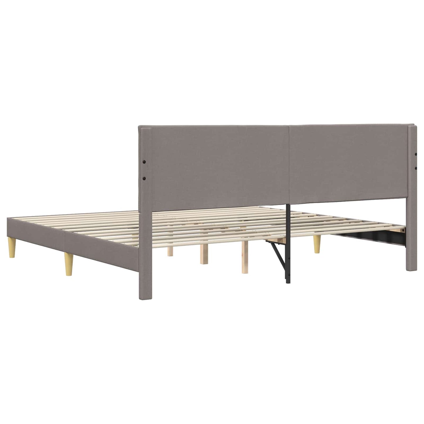 Struttura del letto con testiera Tortora 180 x 200 cm Tessuto | homemem39