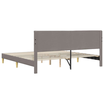 Struttura del letto con testiera Tortora 180 x 200 cm Tessuto | homemem39