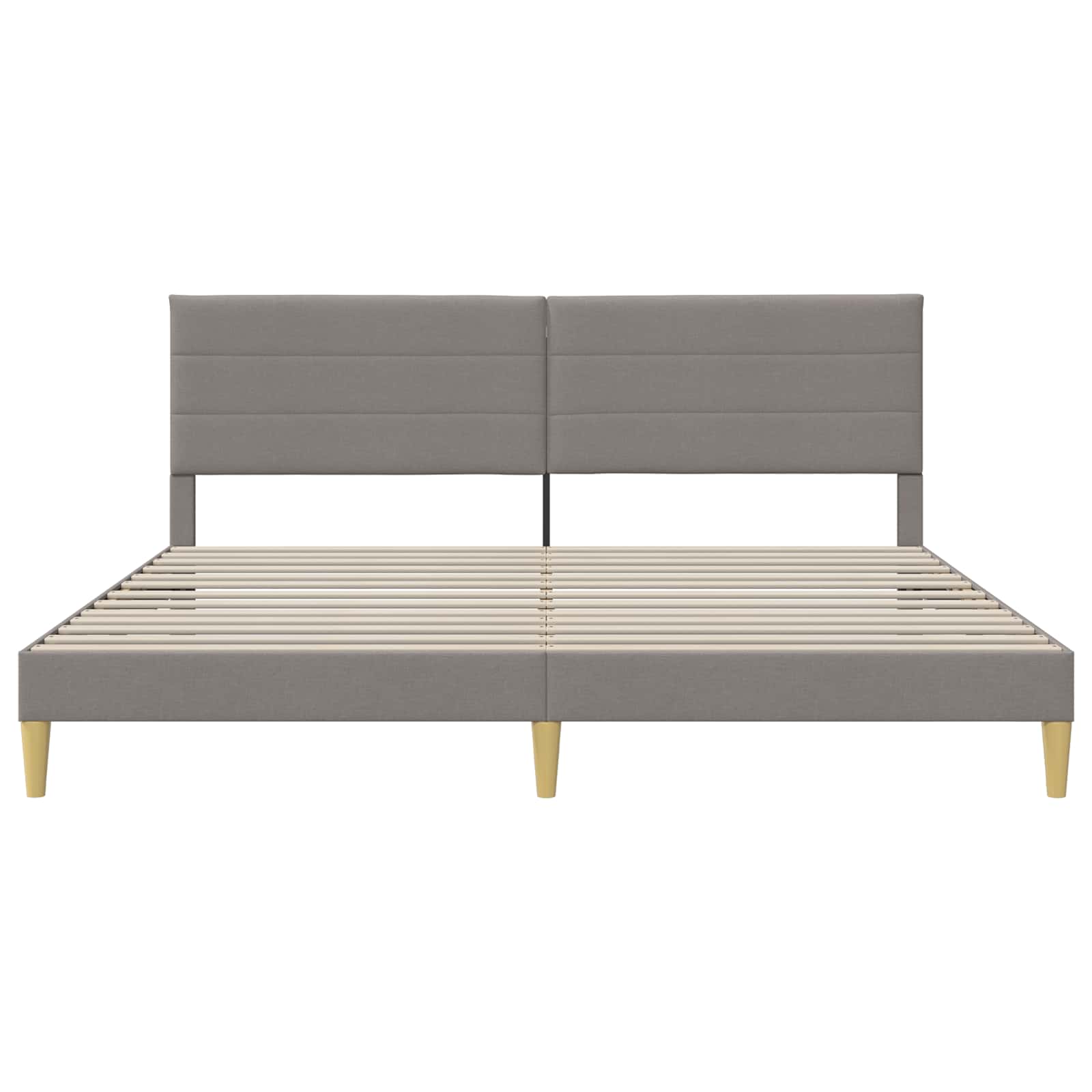 Struttura del letto con testiera Tortora 180 x 200 cm Tessuto | homemem39