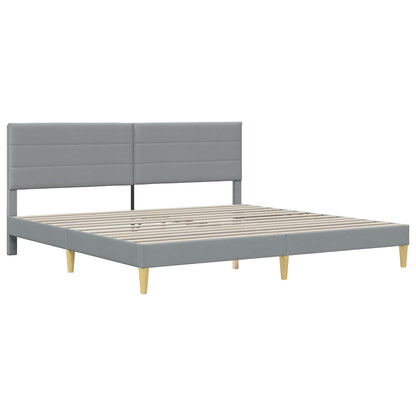 Struttura del letto Grigio Chiaro 200 x 200 cm Tessuto | homemem39