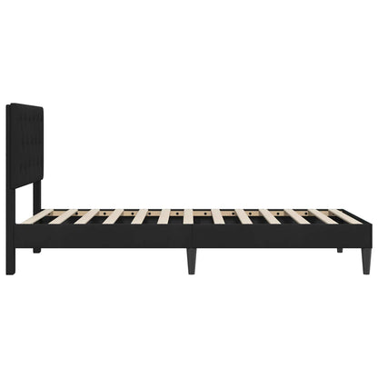 Struttura del letto con testiera Nero 90 x 200 cm Velluto | homemem39