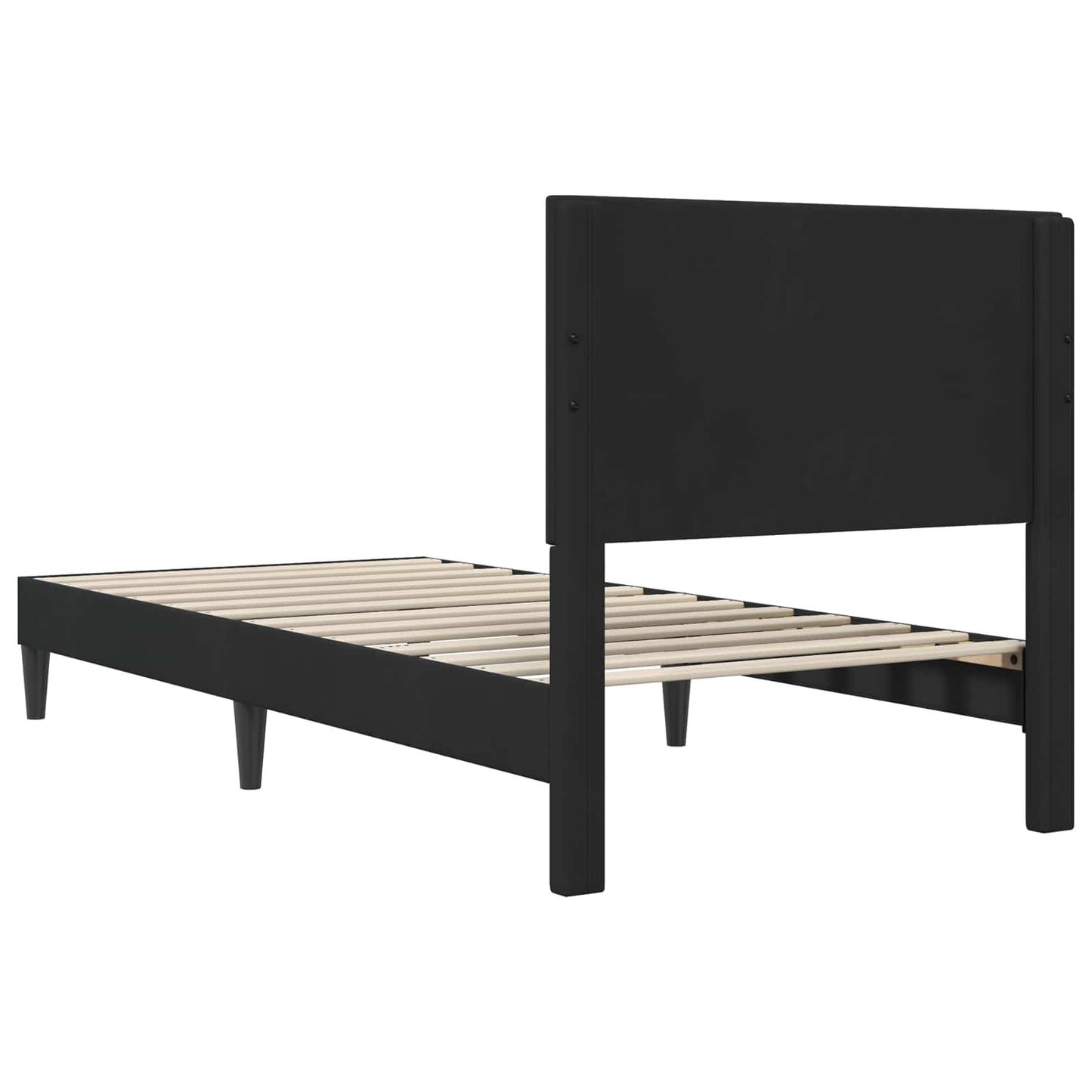 Struttura del letto con testiera Nero 100 x 200 cm Velluto | homemem39