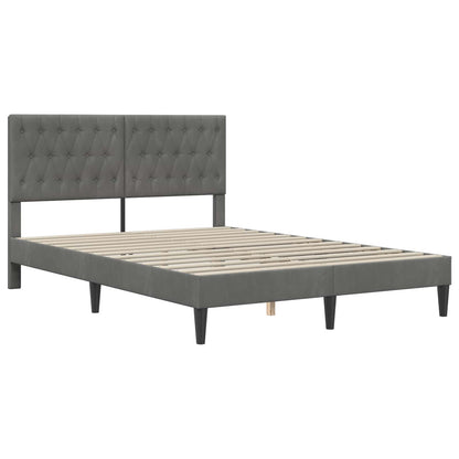 Struttura del letto Grigio Scuro 120 x 190 cm Velluto - homemem39