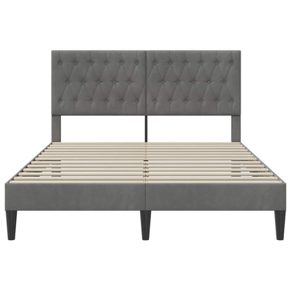 Struttura del letto Grigio Scuro 120 x 190 cm Velluto - homemem39