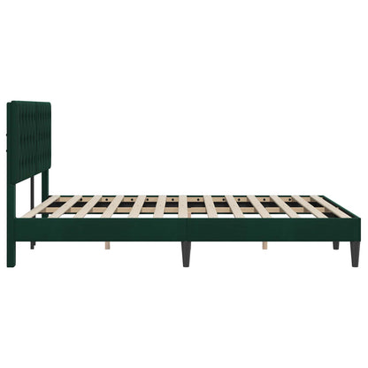 Struttura del letto Verde Scuro 120 x 200 cm Velluto | homemem39