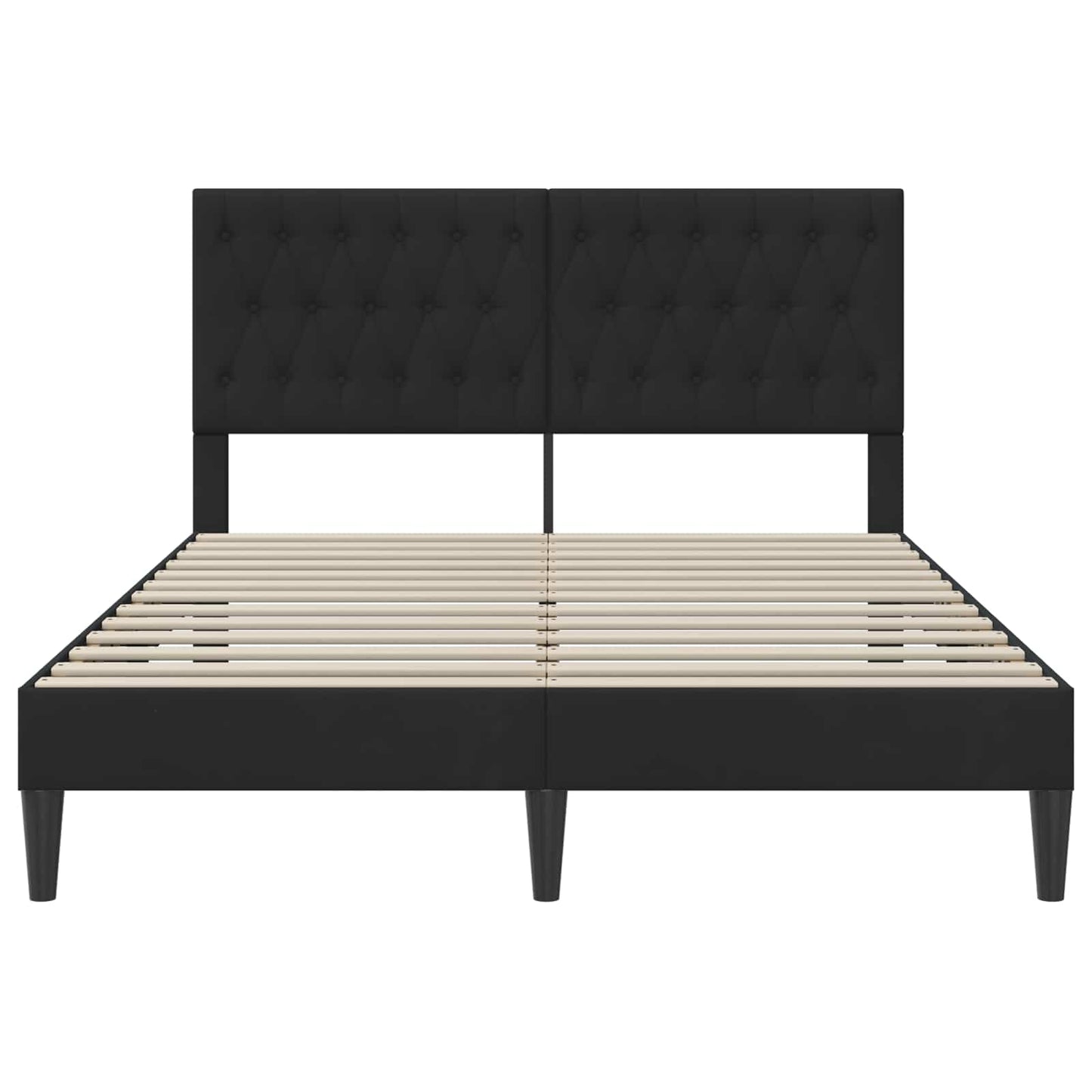 Struttura del letto con testiera Nero 120 x 200 cm Velluto | homemem39