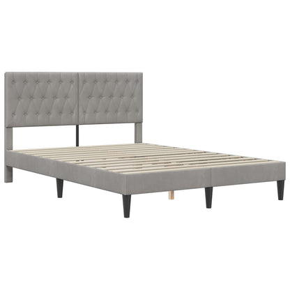 Struttura del letto Grigio Chiaro 140 x 200 cm Velluto | homemem39