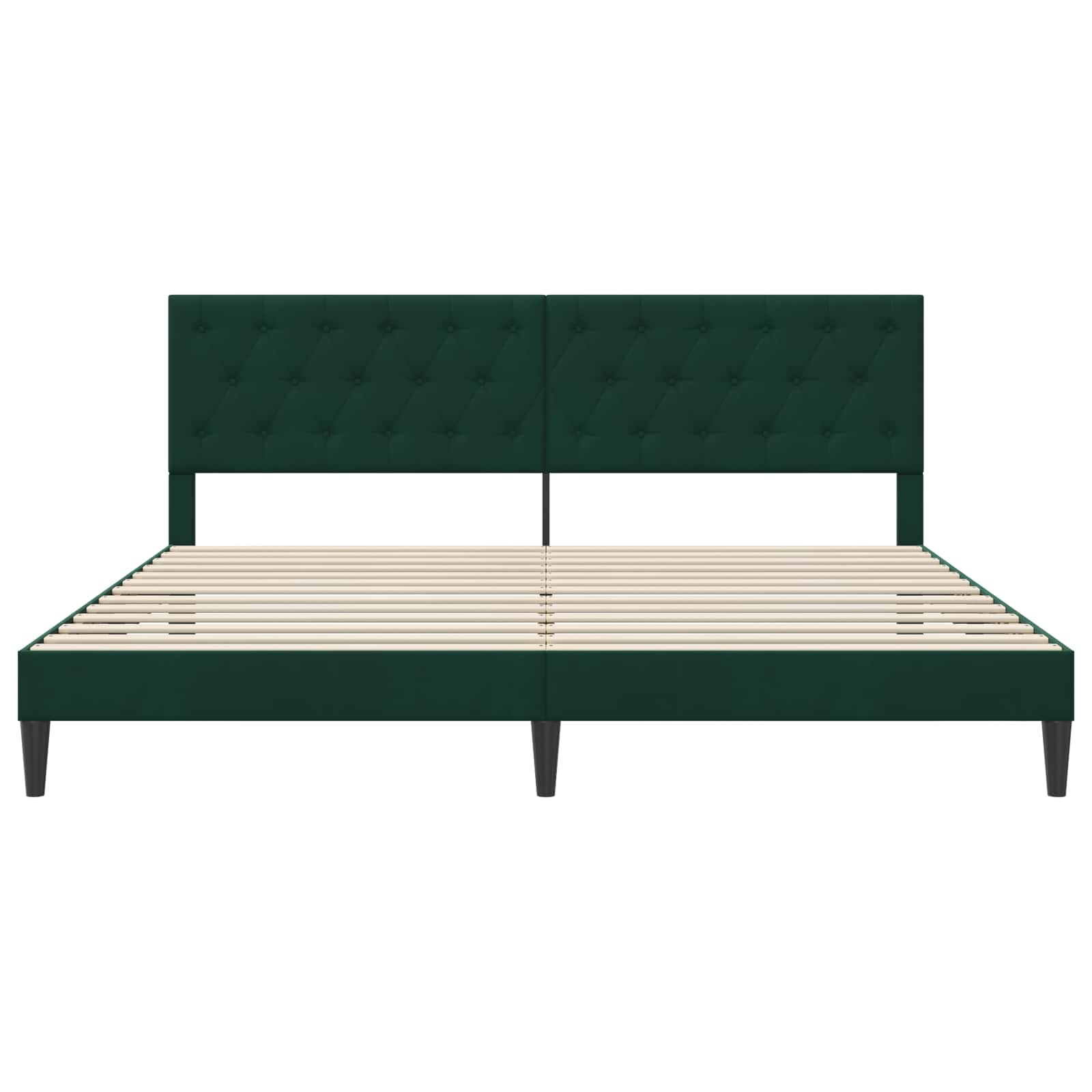 Struttura del letto Verde Scuro 180 x 200 cm Velluto | homemem39