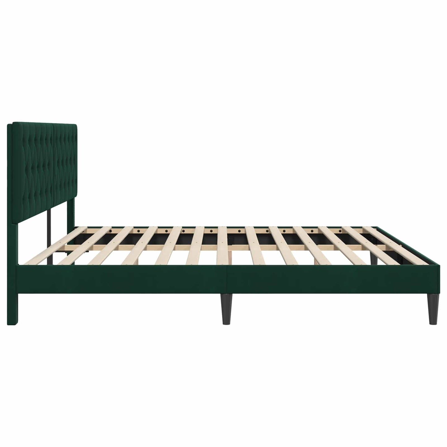 Struttura del letto Verde Scuro 180 x 200 cm Velluto | homemem39