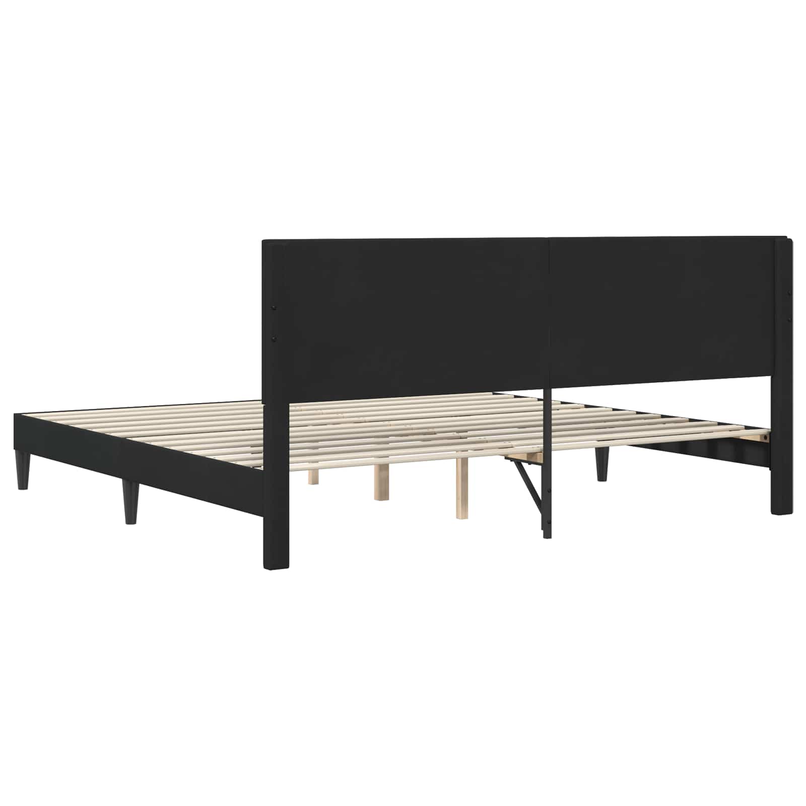 Struttura del letto con testiera Nero 180 x 200 cm Velluto | homemem39