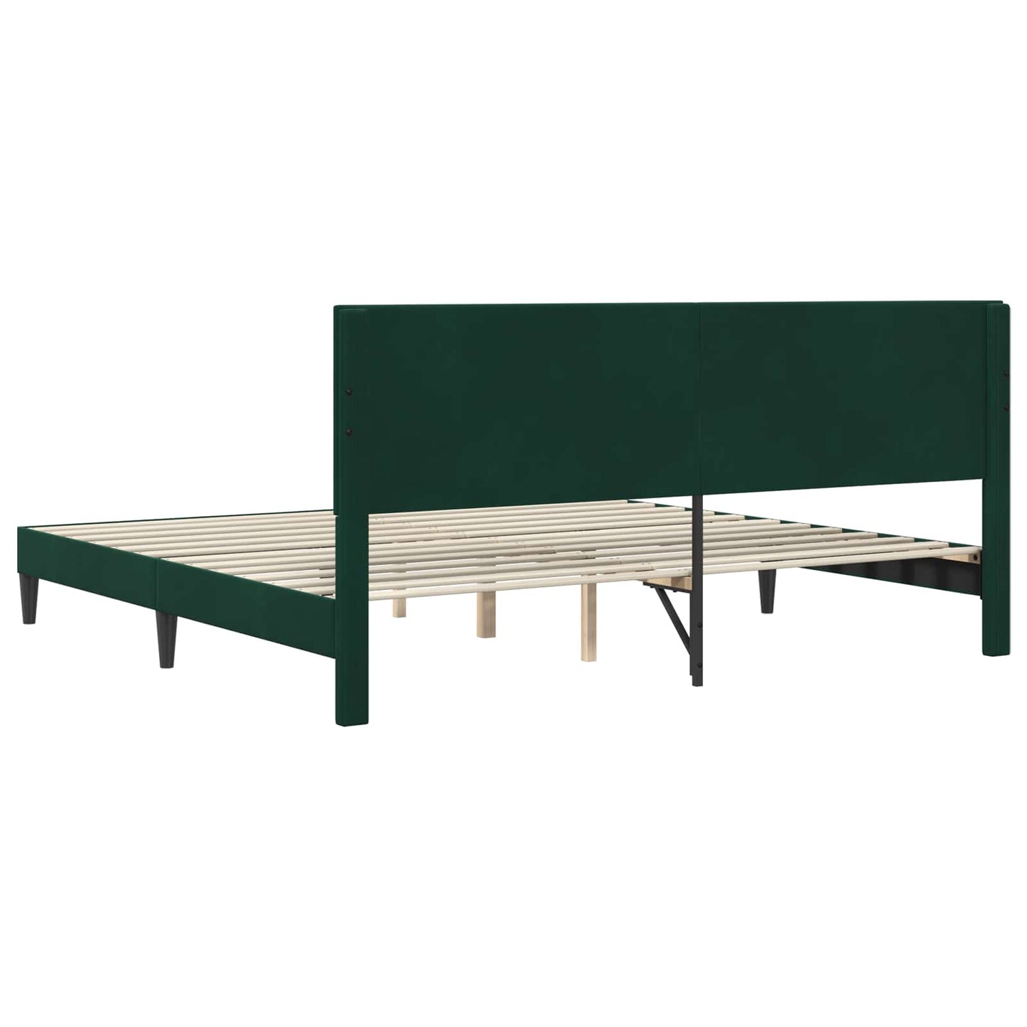 Struttura del letto Verde Scuro 200 x 200 cm Velluto | homemem39