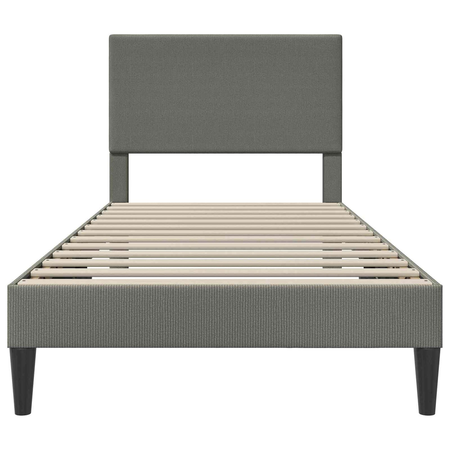Struttura del letto Grigio Chiaro 80 x 200 cm Tessuto in Cords | homemem39