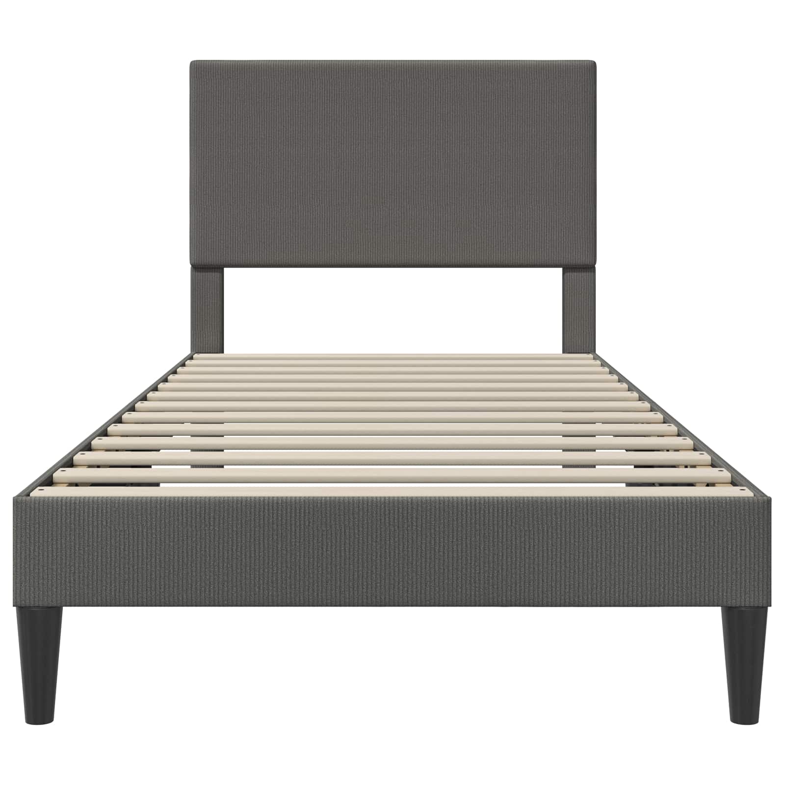 Struttura del letto Grigio Scuro 80 x 200 cm Tessuto in Cords | homemem39