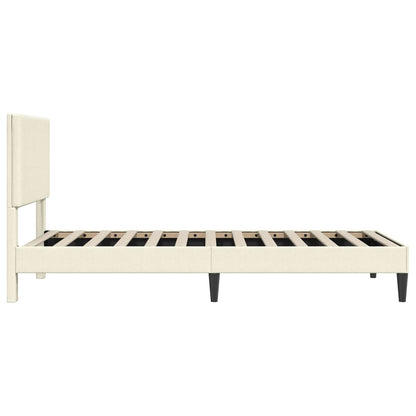 Struttura del letto Crema 80 x 200 cm Tessuto in Cords | homemem39