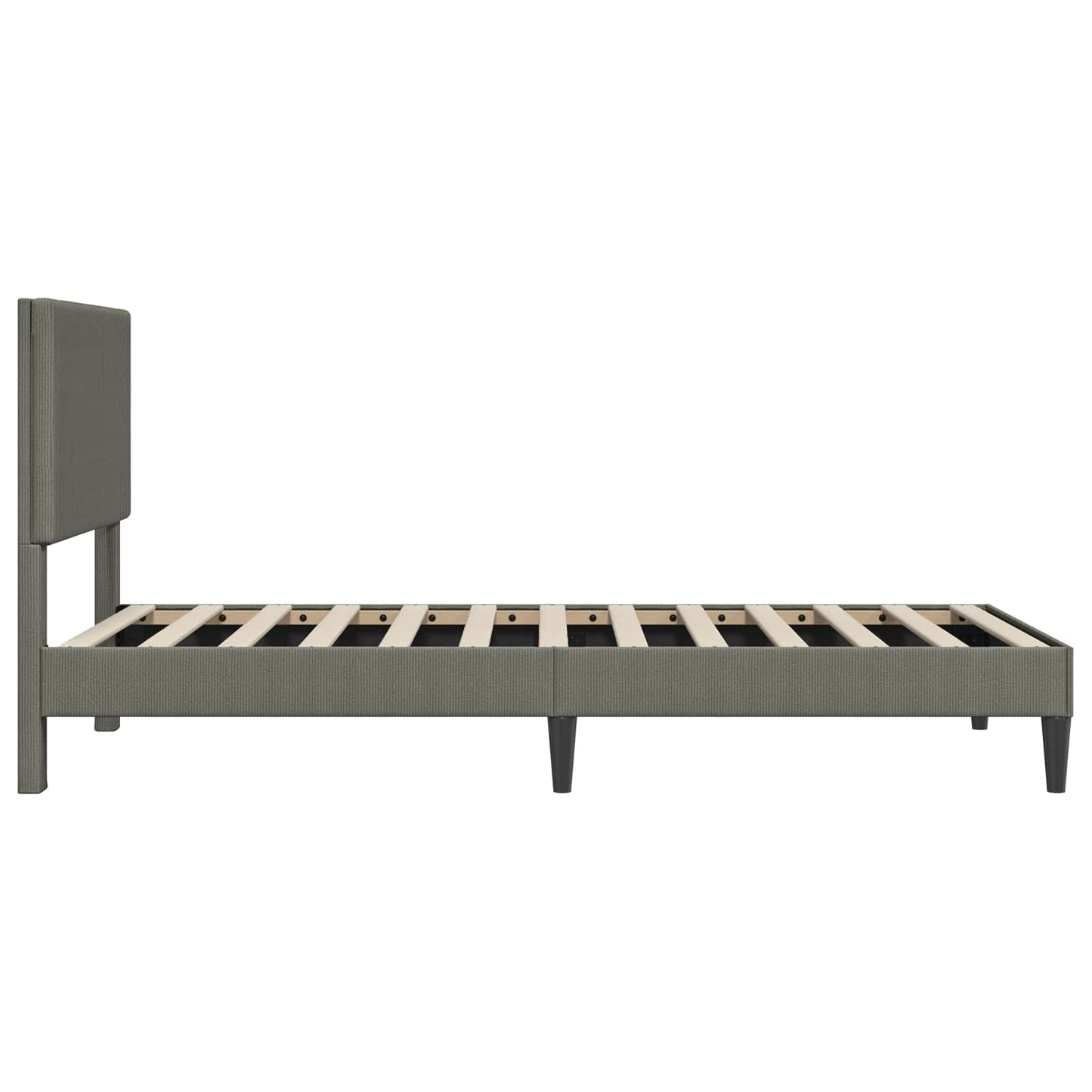 Struttura del letto Grigio Chiaro 90 x 190 cm Tessuto in Cords | homemem39