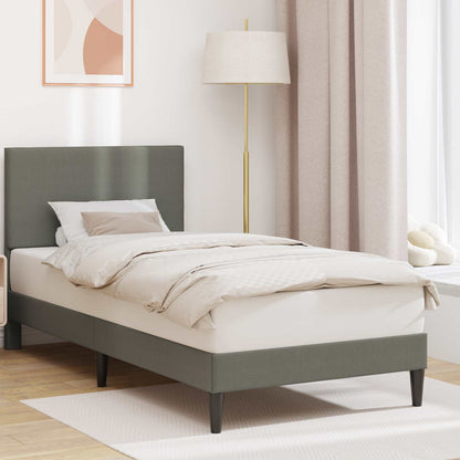 Struttura del letto Grigio Chiaro 90 x 200 cm Tessuto in Cords | homemem39