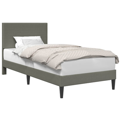 Struttura del letto Grigio Chiaro 90 x 200 cm Tessuto in Cords | homemem39