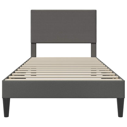 Struttura del letto Grigio Scuro 100 x 200 cm Tessuto in Cords | homemem39