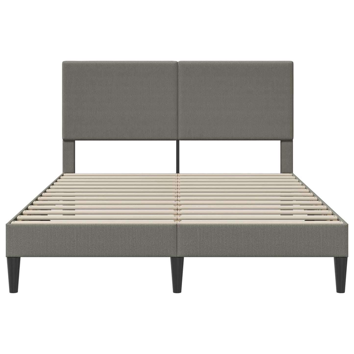 Struttura del letto Grigio Chiaro 120 x 200 cm Tessuto in Cords | homemem39