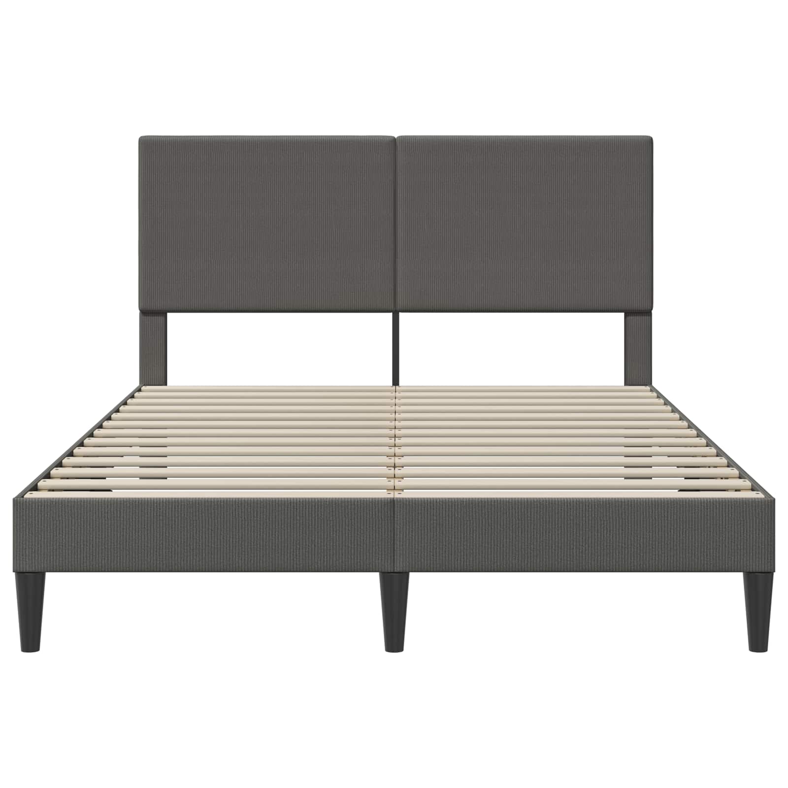 Struttura del letto Grigio Scuro 120 x 200 cm Tessuto in Cords | homemem39